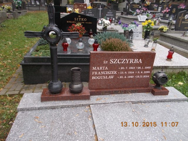 Grób Franciszek Szczyrba